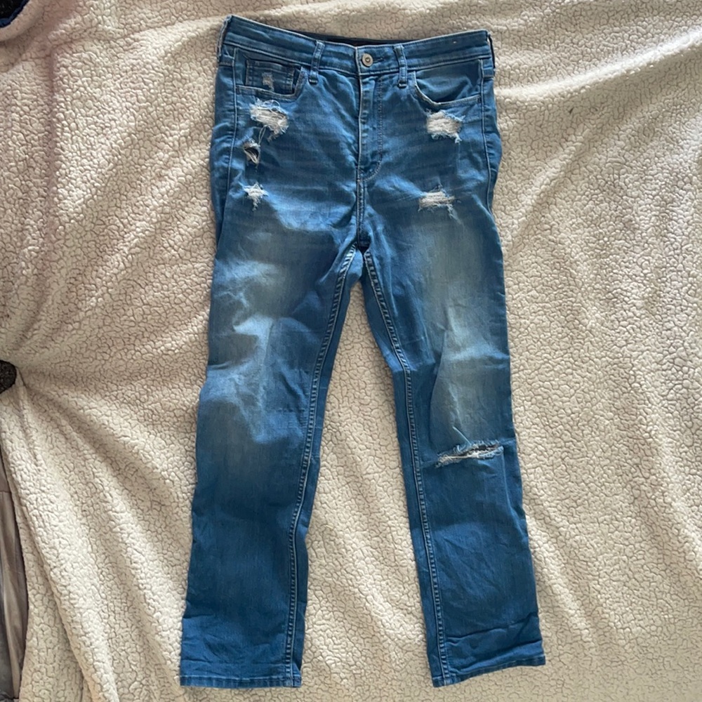 -Hollister cropped skinny high rise jeans size 5